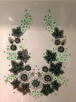 1957 Embroidery panel for Queen Elizabeth II's state visit to France from  Hartnell to Amies  exhibition 2013.
: 